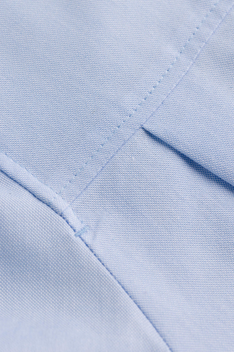 KAROLINA Cotton Shirt light blue material