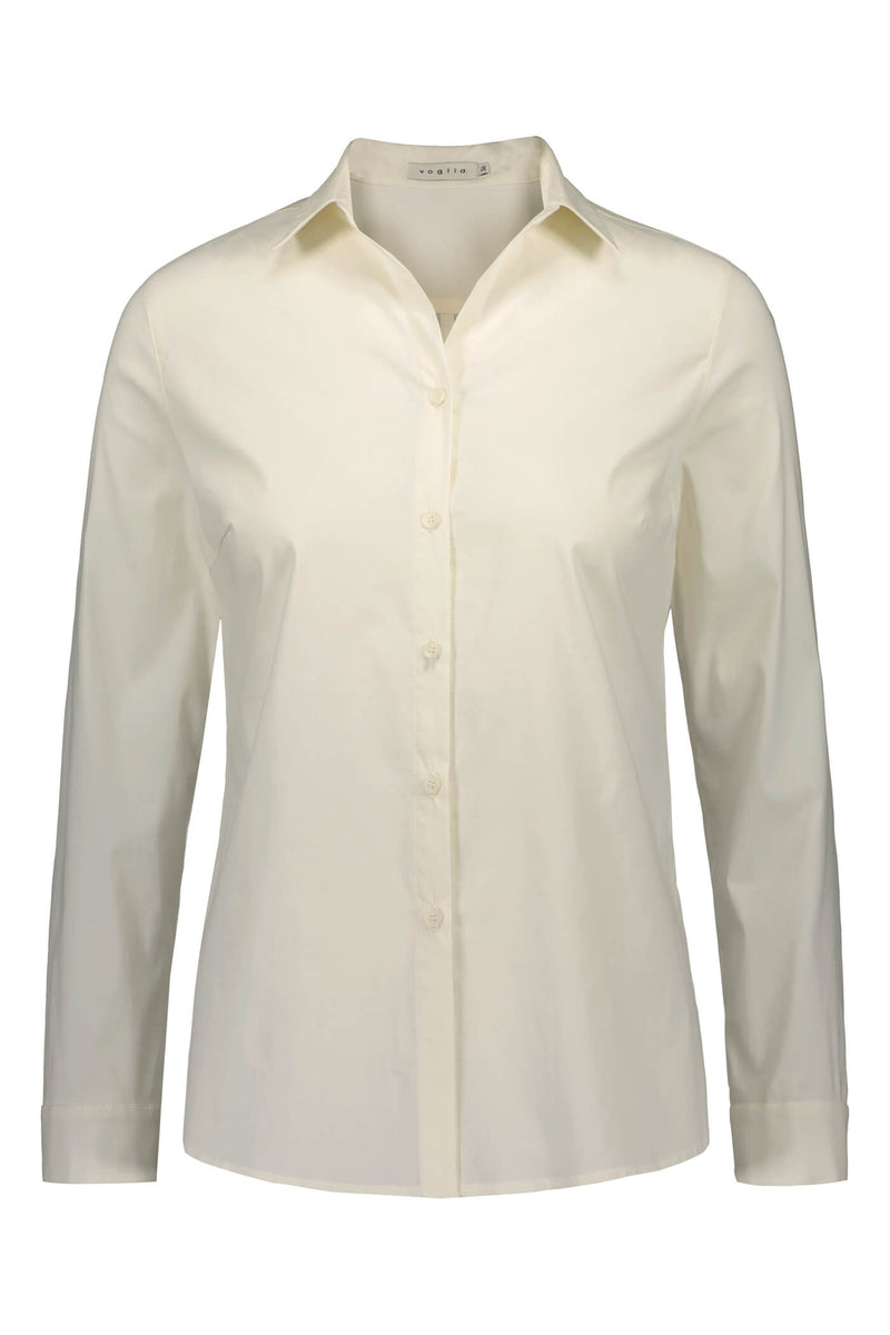 KIELO Cotton Shirt soft white front