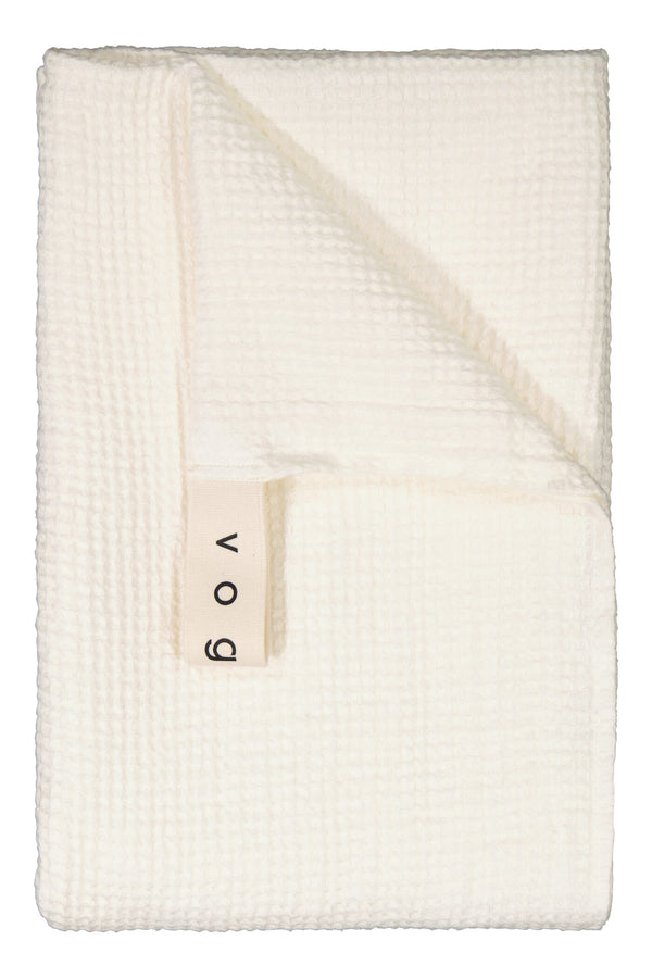 WILLOW Waffle Towel soft white flat
