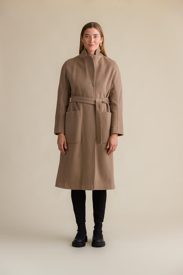 chelsea coat dark taupe