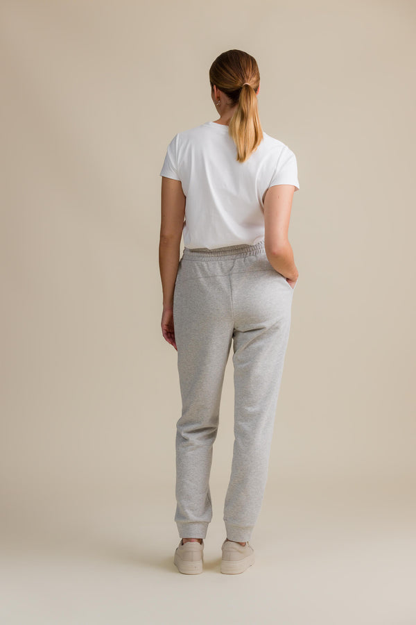 daily sweatpants light grey melange behind