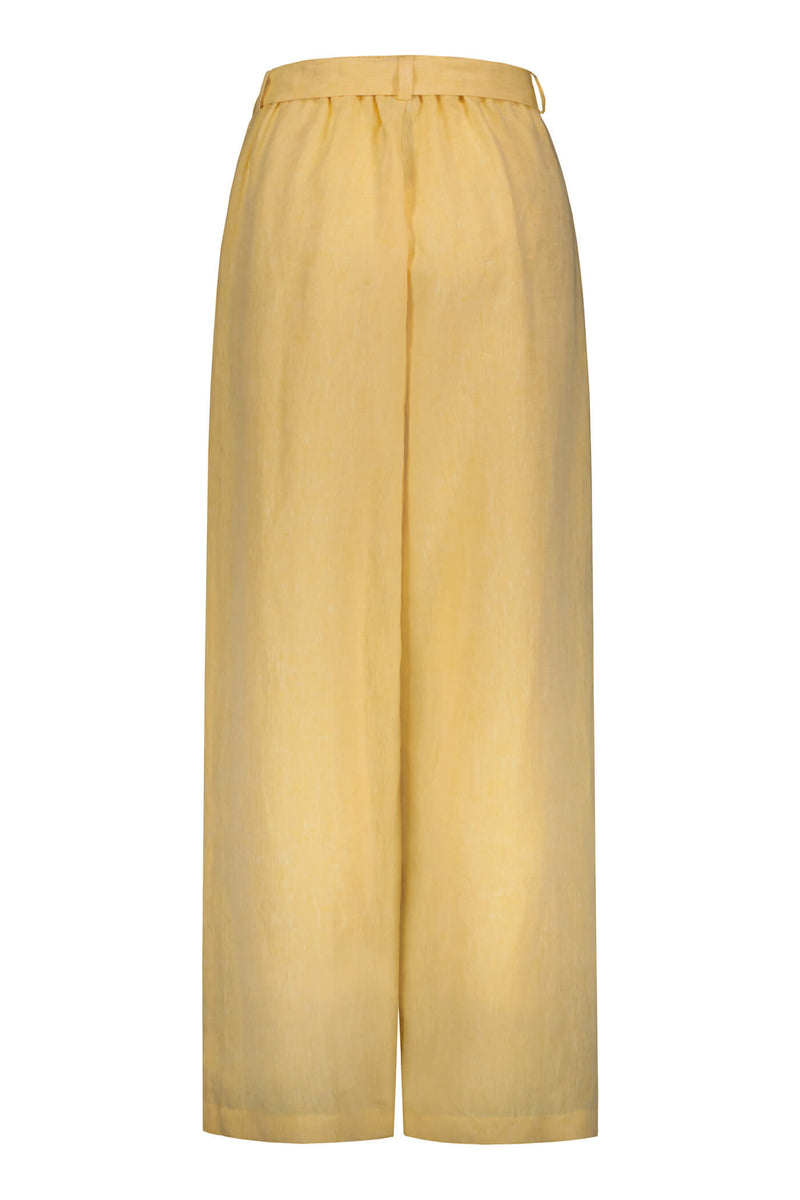 fifi linen trousers apricot back