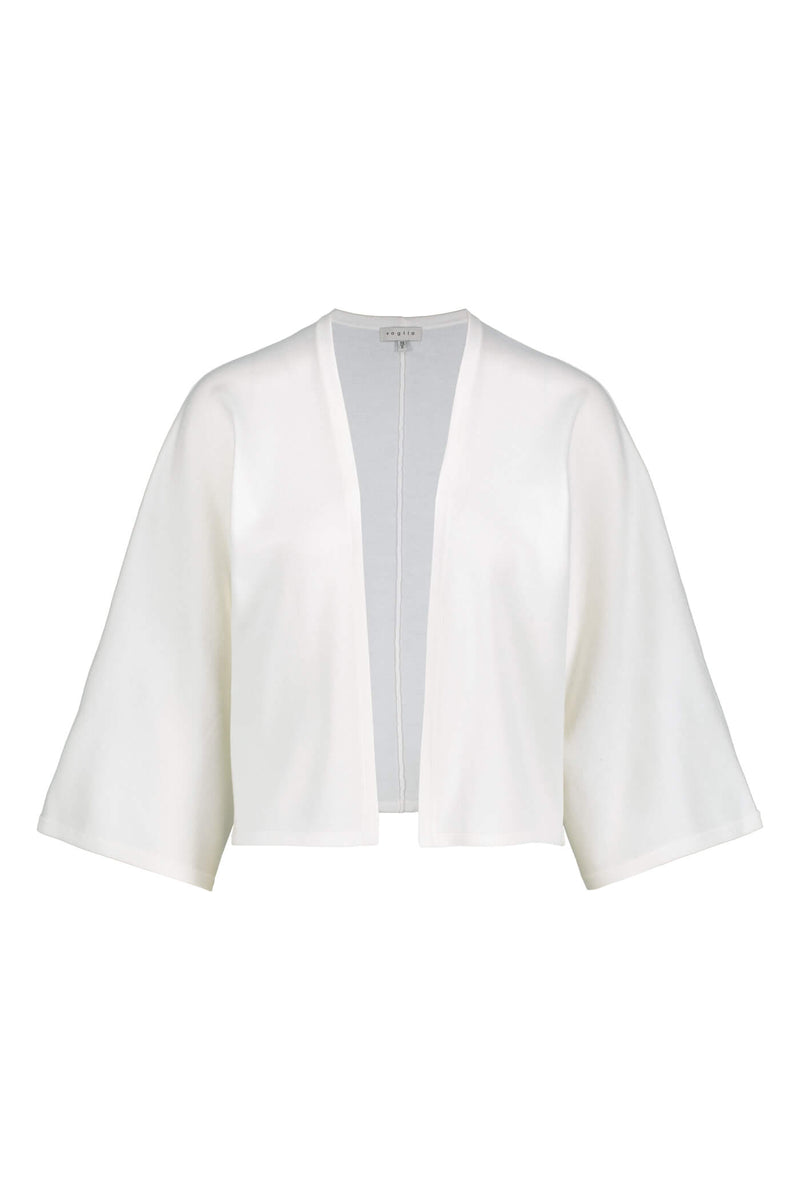 florence kimono cardigan soft white front