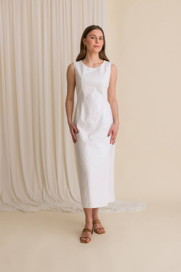 laura dress white