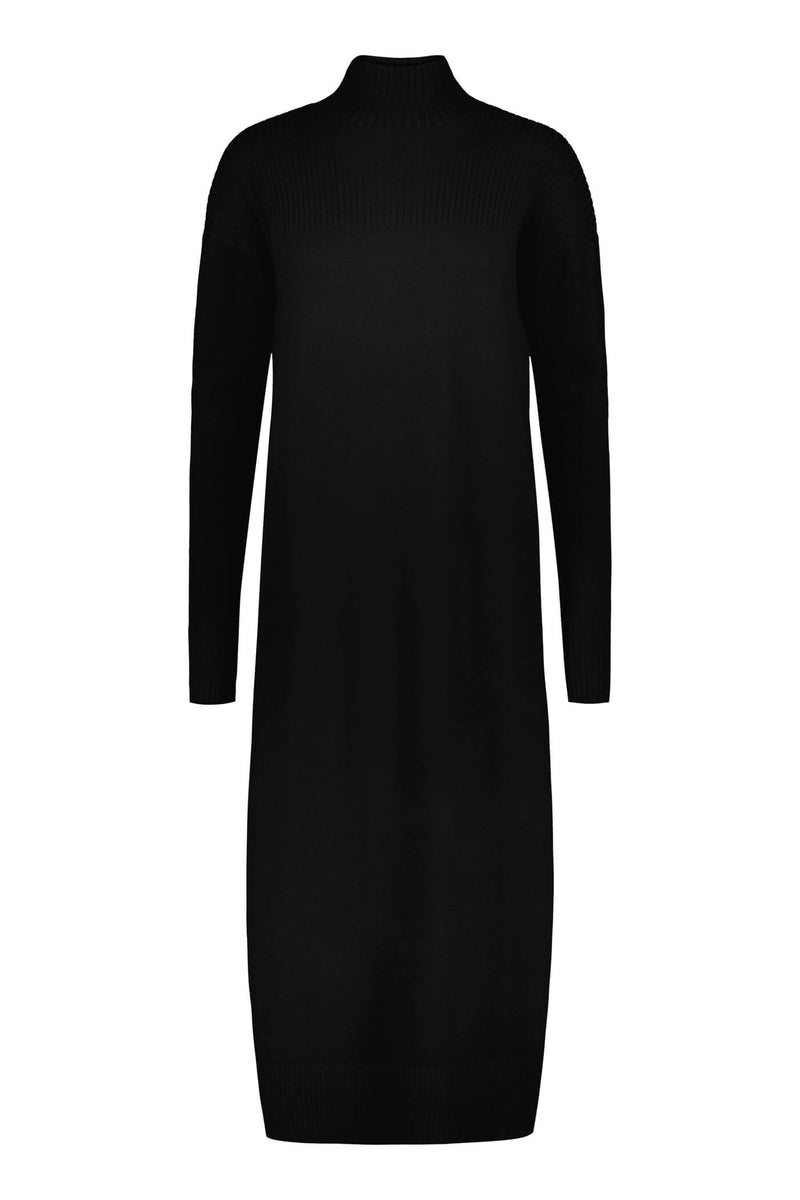 maribel knit dress blackest front