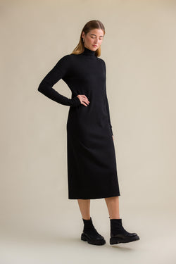 maribel knit dress blackest