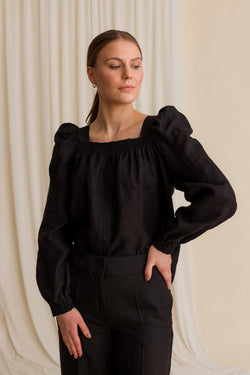 mazie blouse blackest