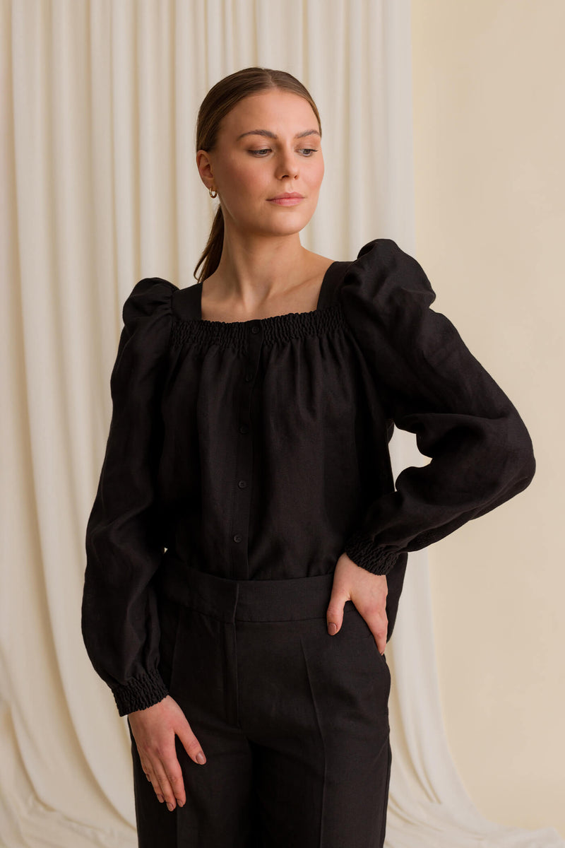 mazie blouse blackest