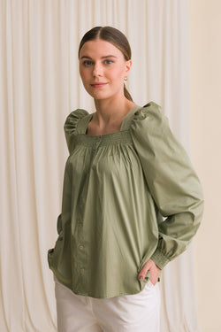 mazie blouse silver willow