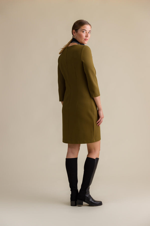 meryl dress olive behind