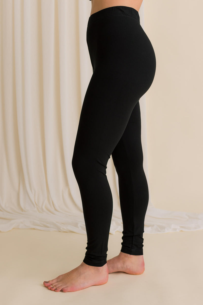 nina viscose leggings blackest side