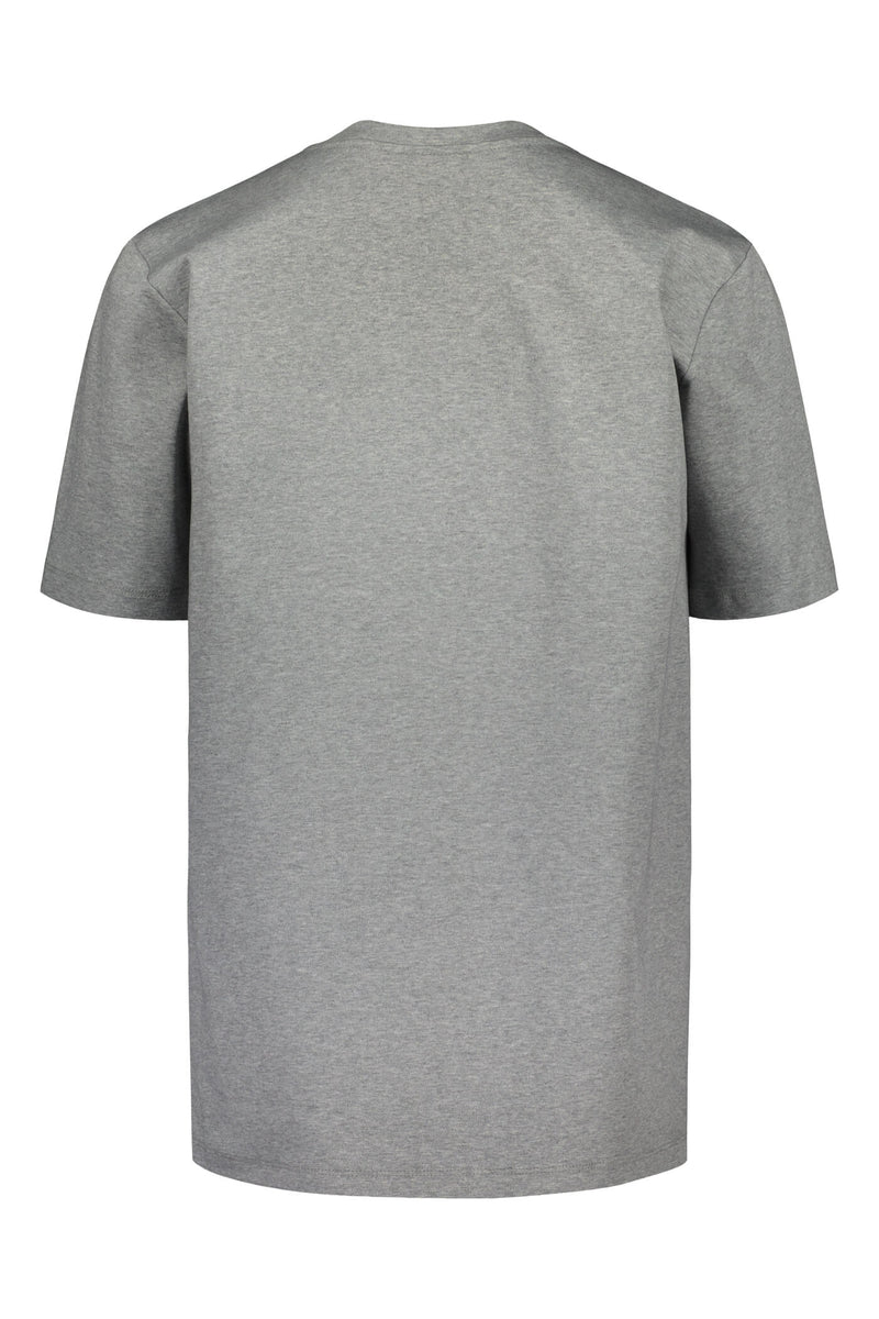 AMINA Organic Cotton T-Shirt cloudy grey melange back