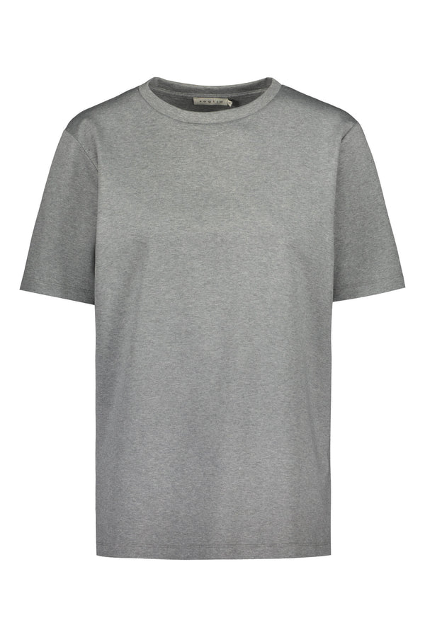AMINA Organic Cotton T-Shirt cloudy grey melange front