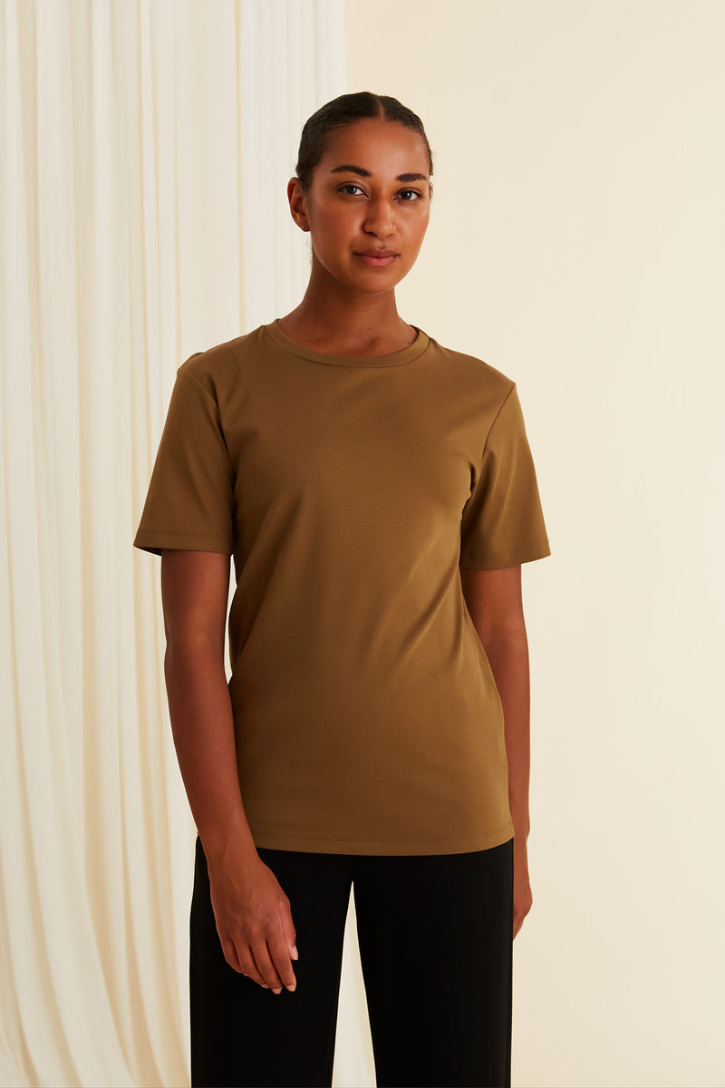 AMINA Organic Cotton T-Shirt cumin