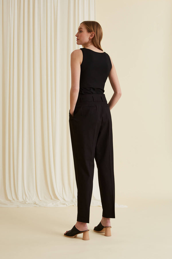 BALI Relaxed Cotton Trousers blackest behind