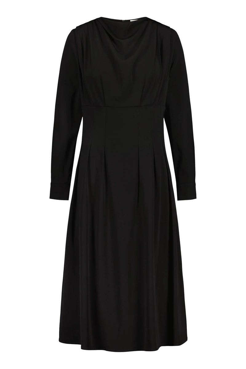 CARA Viscose Dress blackest front