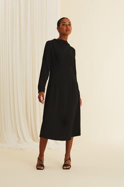 CARA Viscose Dress blackest