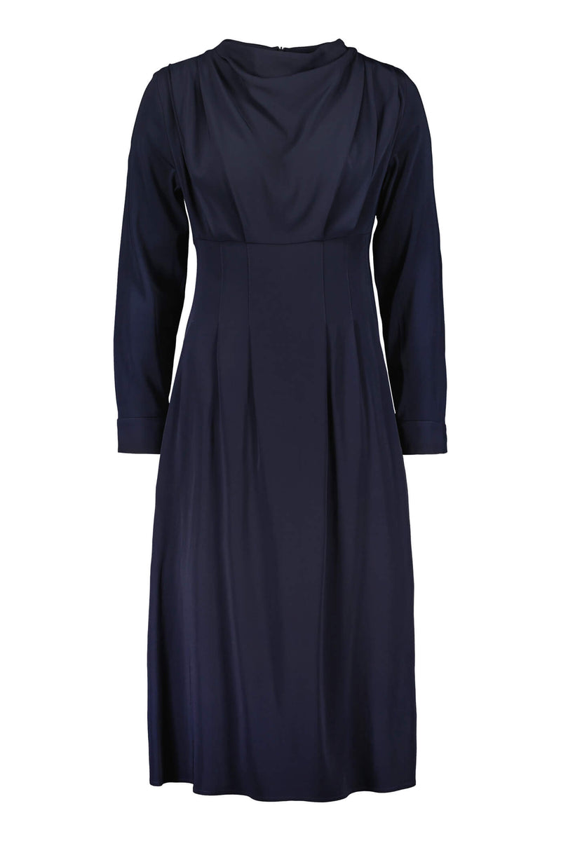 CARA Viscose Dress dark blue front