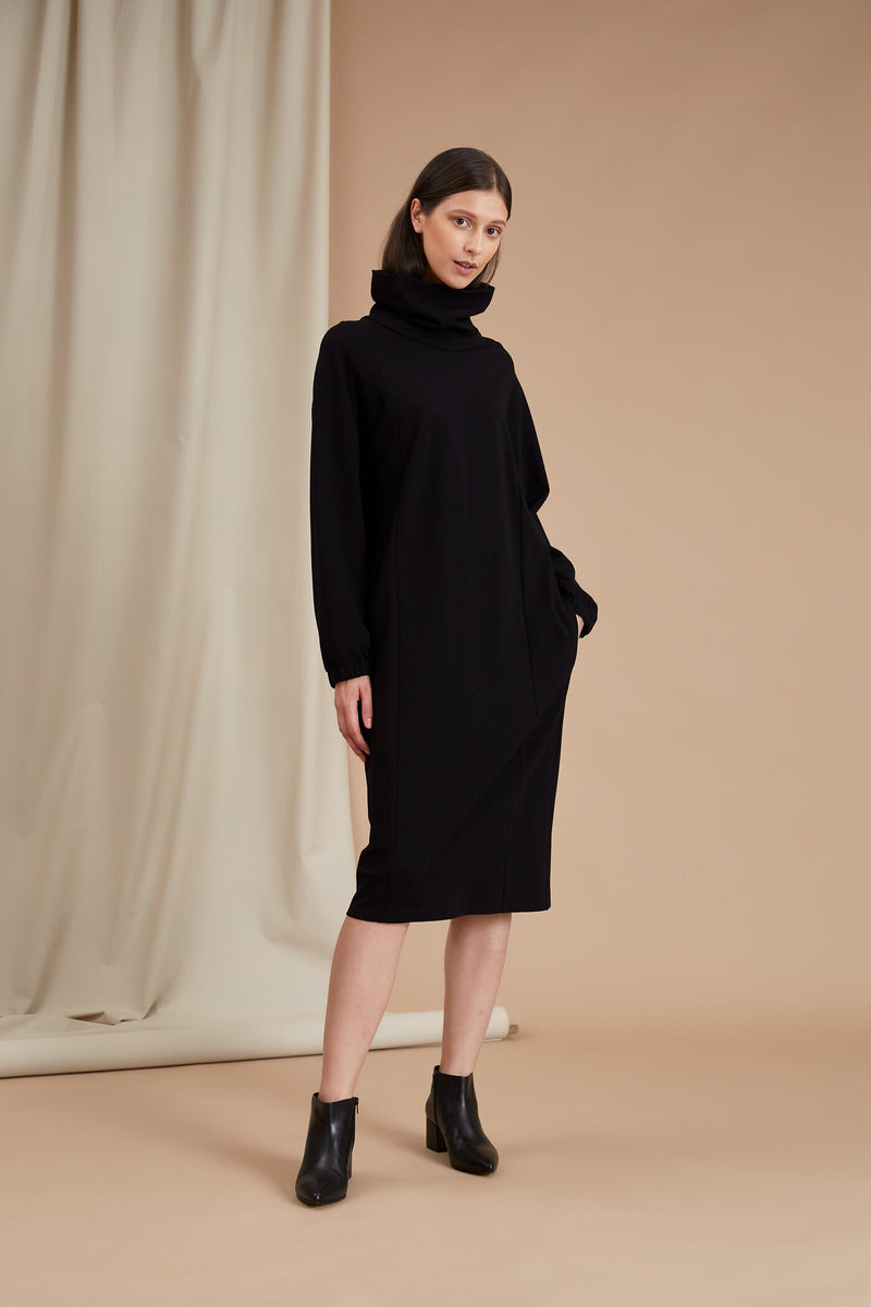 CECILY High Neck Dress  blackest
