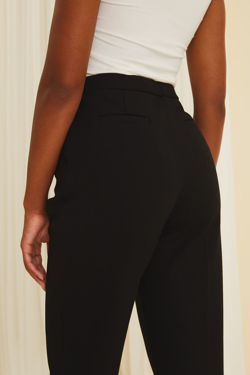 CINDY High Waist Trousers black behind