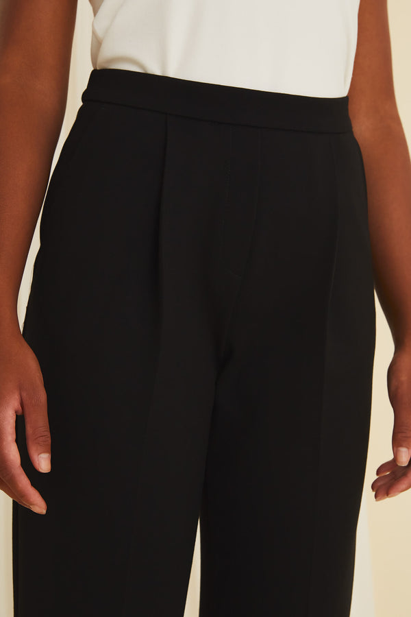 CINDY High Waist Trousers black close