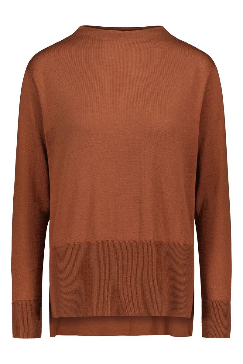CLAIRE Loose Fit Jumper canyon clay front