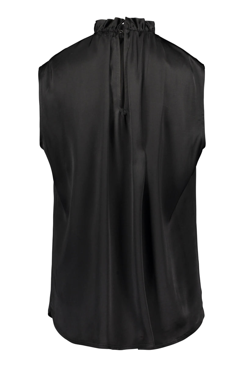 Darleen sleeveless blouse black back