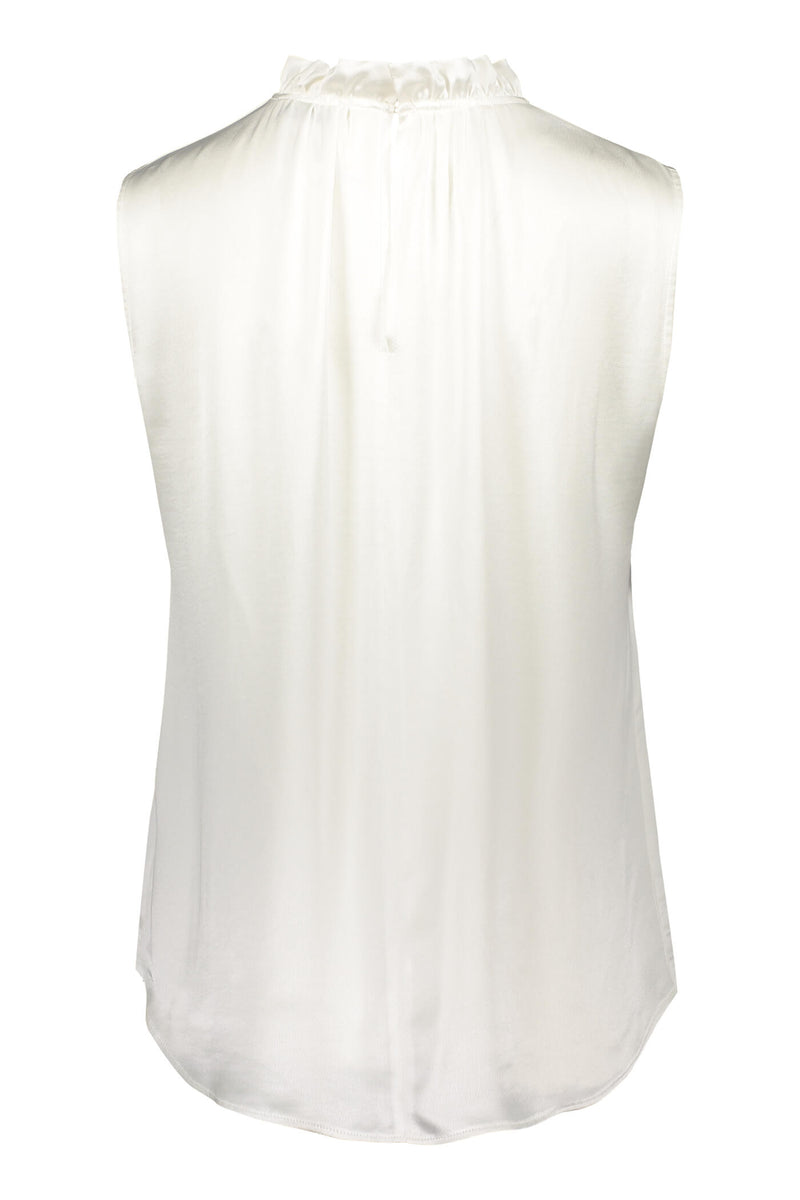 Darleen sleeveless blouse soft white back