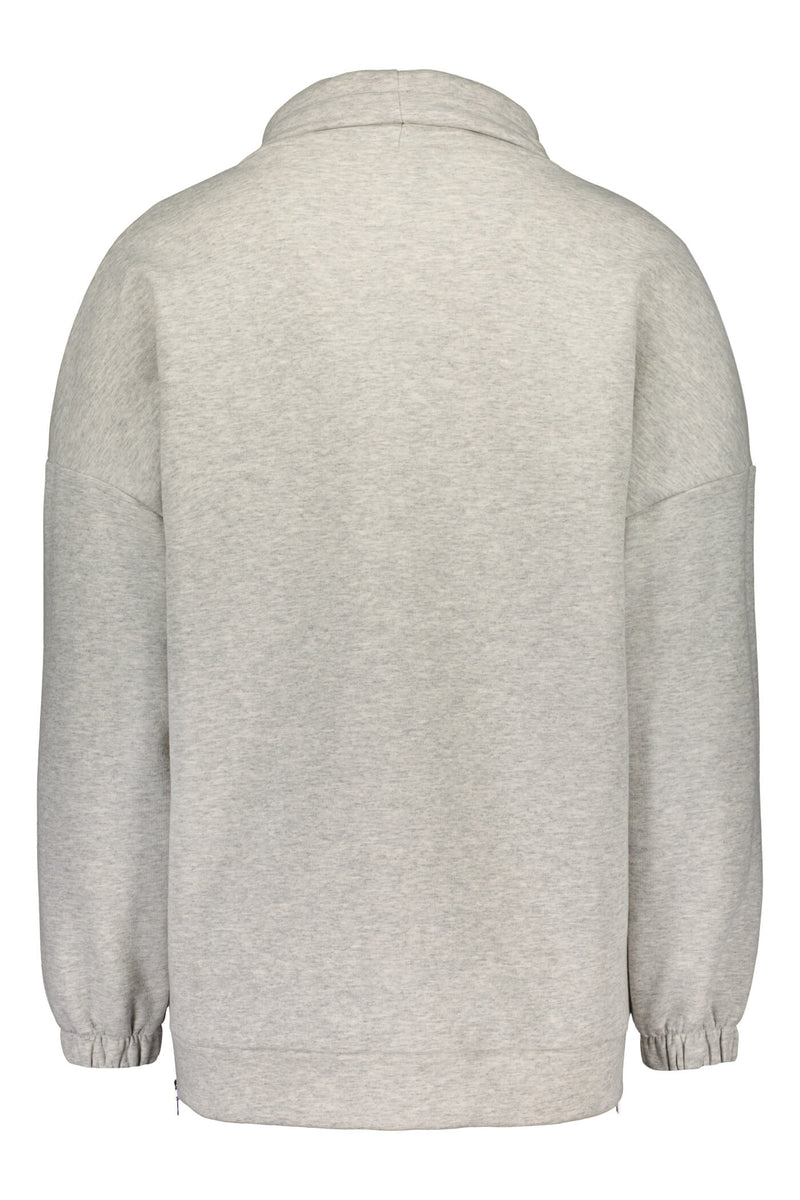 DEVINA Sweatshirt light grey melange back