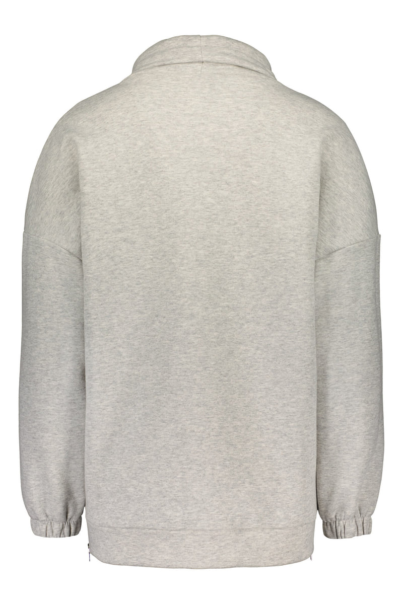 DEVINA Sweatshirt light grey melange back