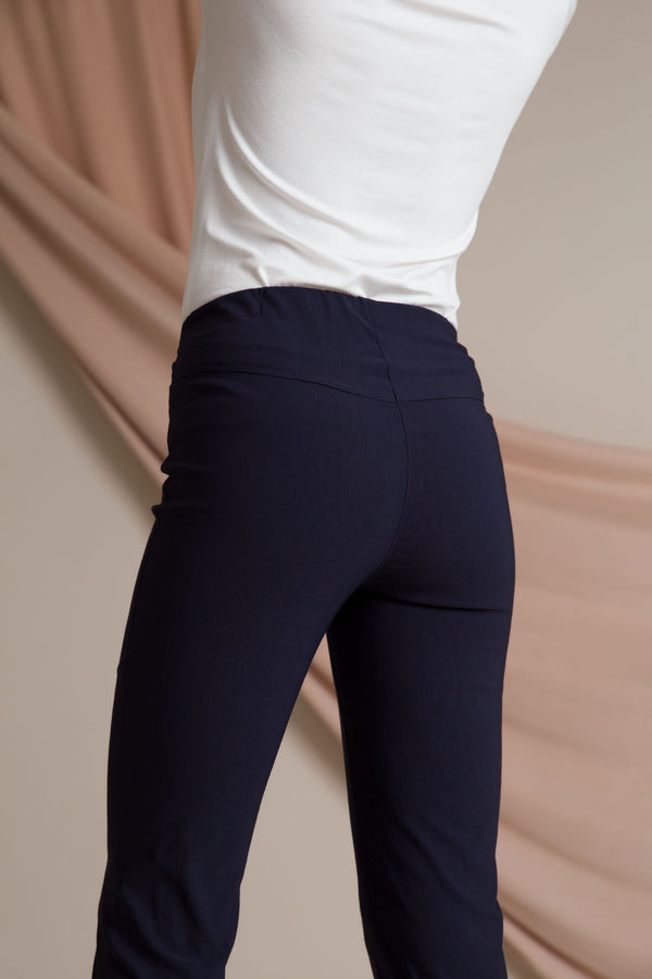 ELZA Stretchy Slacks blue behind