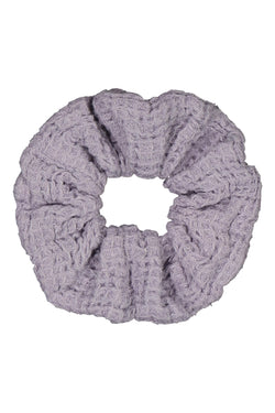 EM Waffle Scrunchie lavender flat