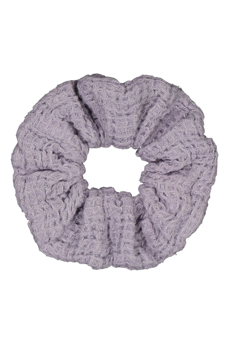 EM Waffle Scrunchie lavender flat
