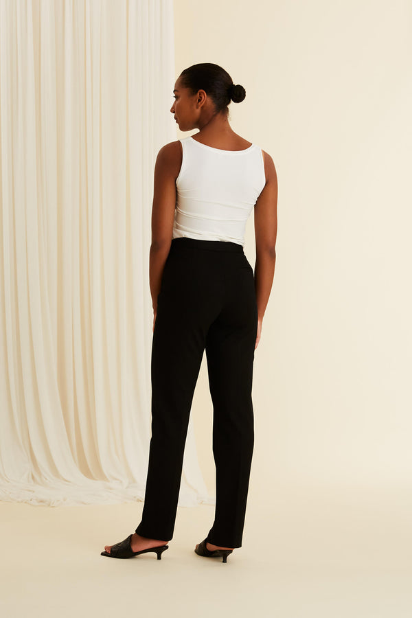 EMILIA Knit Trousers blackest behind