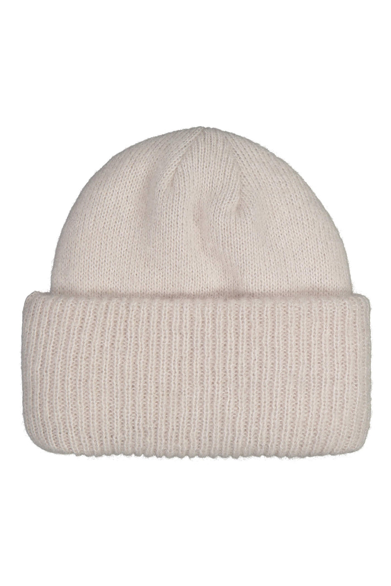 EMMI Mohair Rib Beanie pearl grey flat