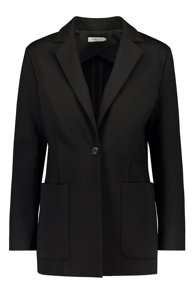 EMMY Knit Blazer blackest front