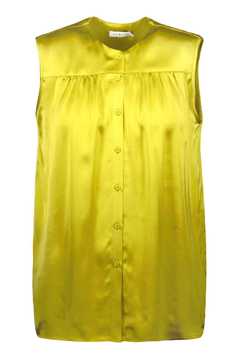 GENEVIE Sleeveless Top pistachio front