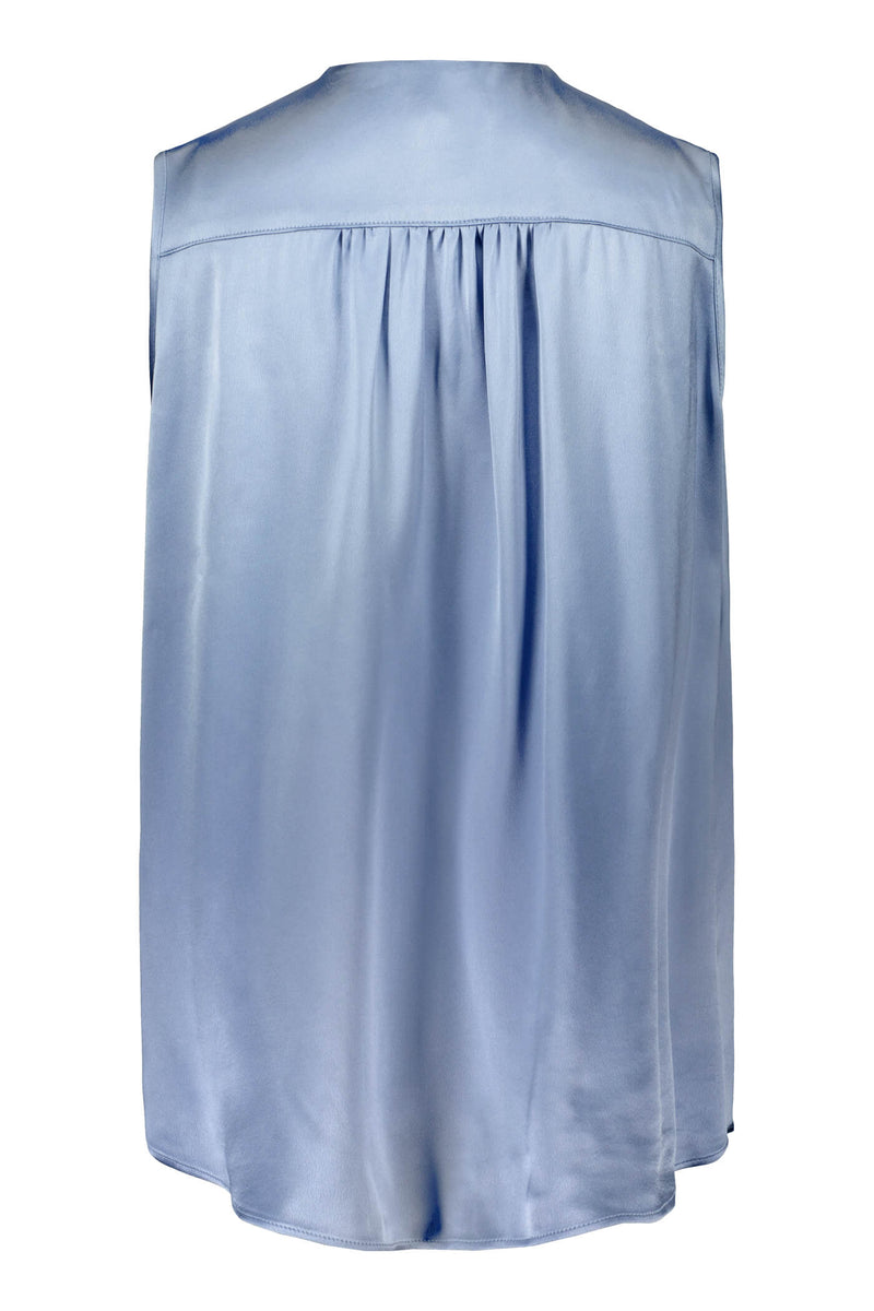 GENEVIE Sleeveless Top sky blue back