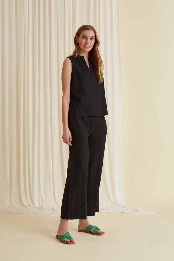 GIGI Linen Trousers blackest