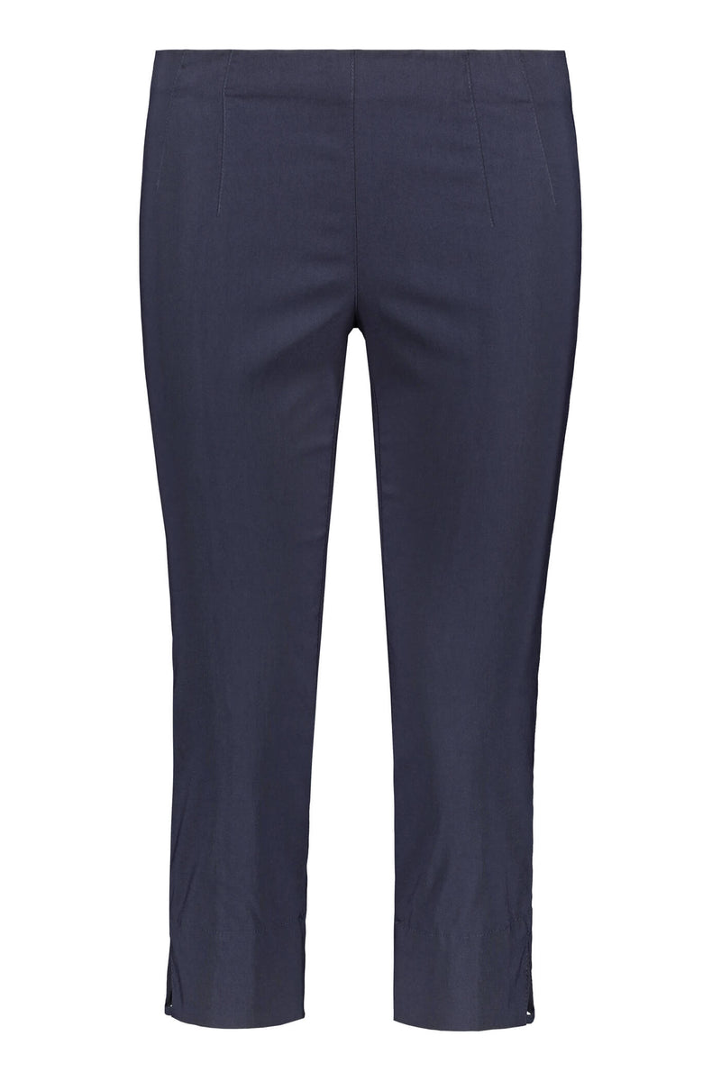 GINA Capri Stretch Trousers dark blue front