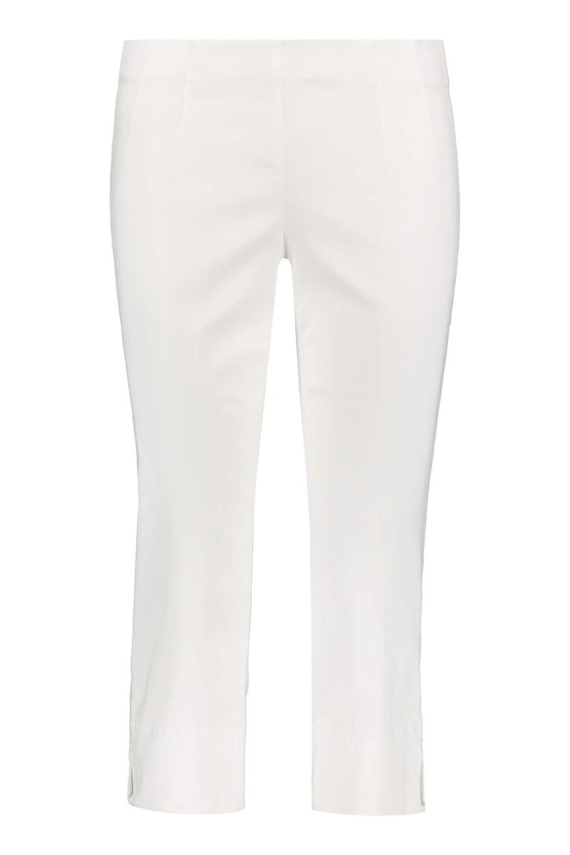 GINA Capri Stretch Trousers white front