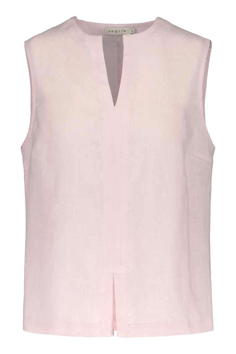 GRACE Linen Top cotton candy front