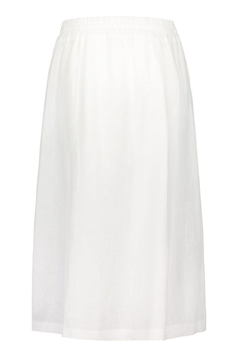 GRETA Linen Skirt white back