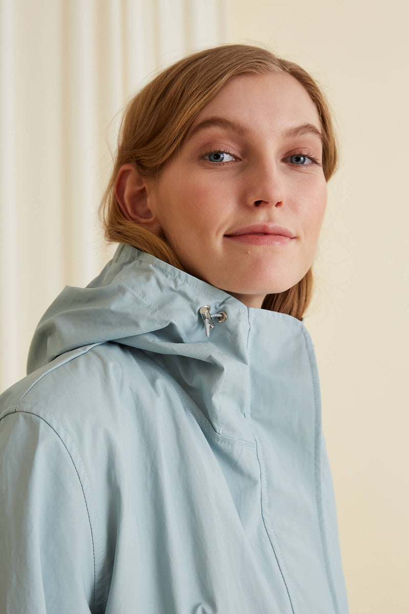 IRENE Parka Coat aqua near