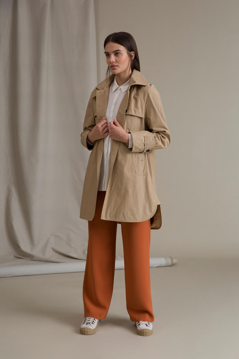 IRIS Oversize Coat chalk outfit