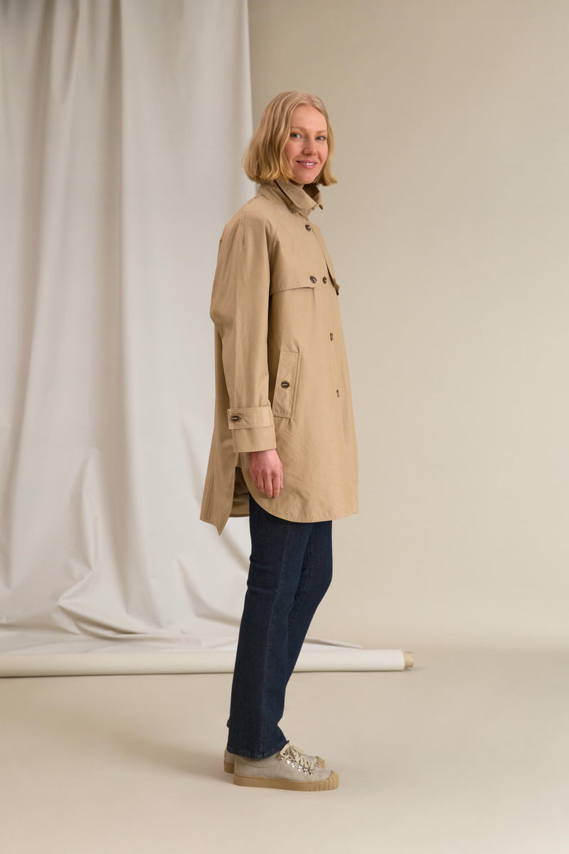 IRIS Oversize Coat chalk side