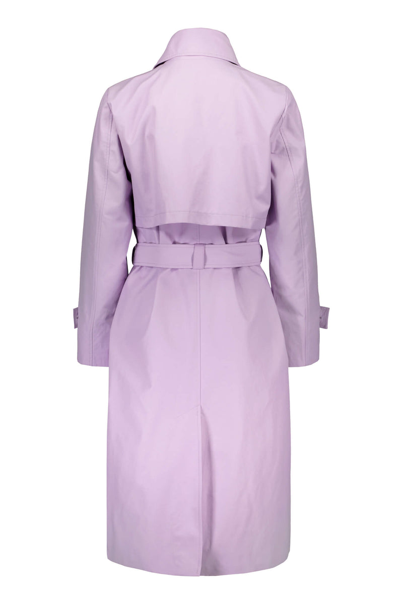 ISLA Cotton Trench lavender back