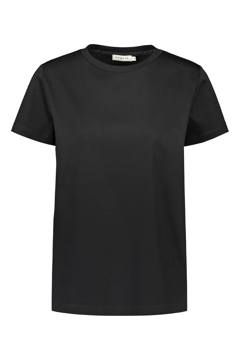 KATRINA Organic Cotton T-Shirt blackest front