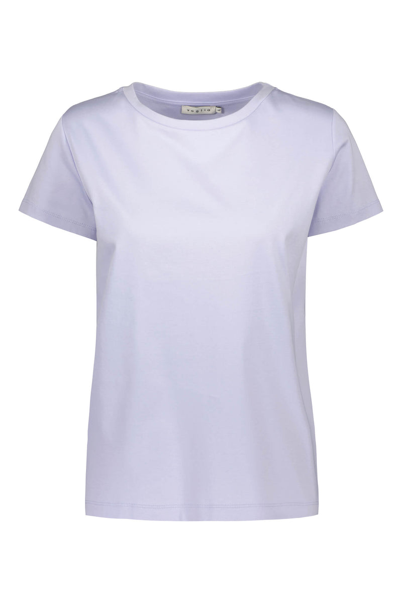 KATRINA Organic Cotton T-Shirt blue lilac front
