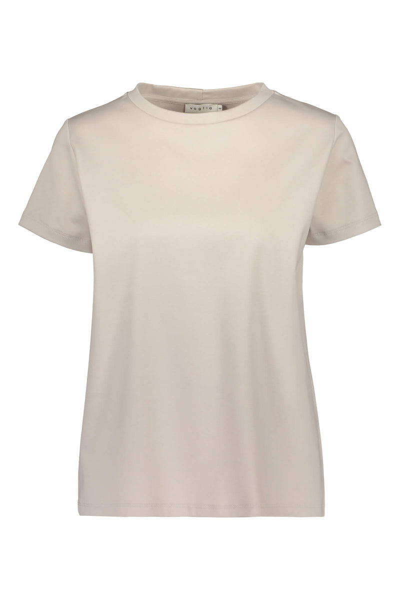 KATRINA Organic Cotton T-Shirt pearl grey front
